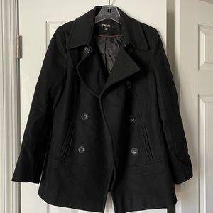 DKNY Black Woman’s Pea Coat